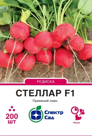 Редиска Стеллар F1, 200 шт