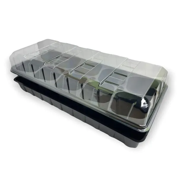 Міні парник для розсади 10 комірок 65x65x80 мм + піддон ПЕТ