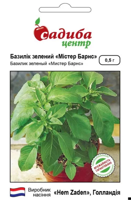 Базилік зелений Містер Барнс, 0,5 г