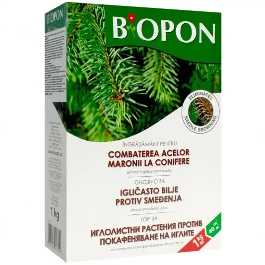 добриво  Biopon (Біопон) для хвойних рослин проти пожовтіння, 1 кг