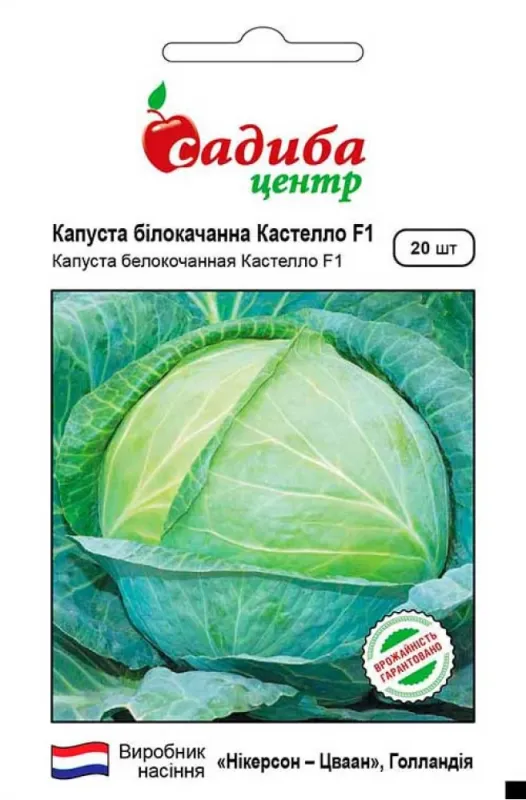 Капуста білоголова Кастелло F1, 20 шт