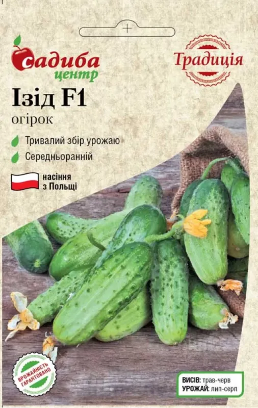 Огірок Ізід F1, 20 шт садиба